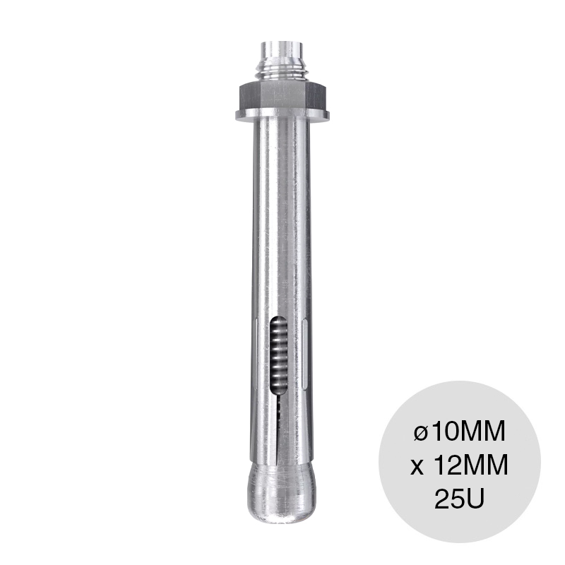 Anclaje de camisa FSL ø 10mm x 12mm x 58mm caja x 25u