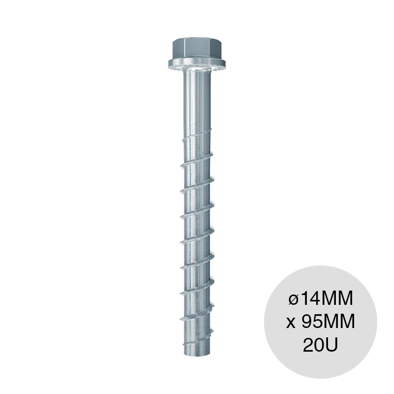 Tornillo p/hormigon UltraCut FBS II US cabeza hexagonal ø 14mm x 95mm caja x 20u