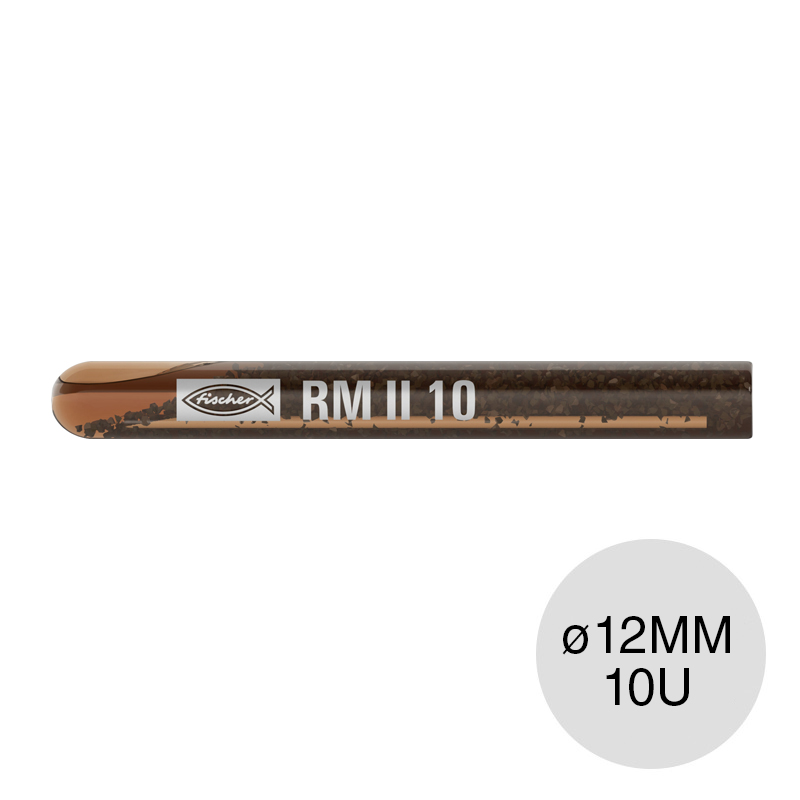 Anclaje ampolla quimica RM II 10 ø 12mm caja x 10u