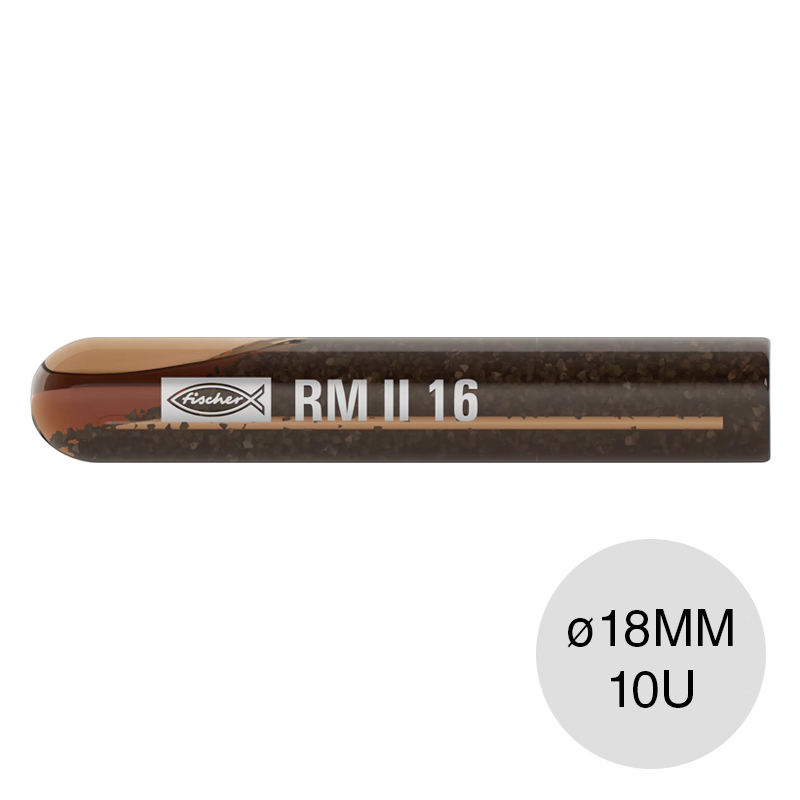 Anclaje ampolla quimica RM II 16 ø 18mm caja x 10u