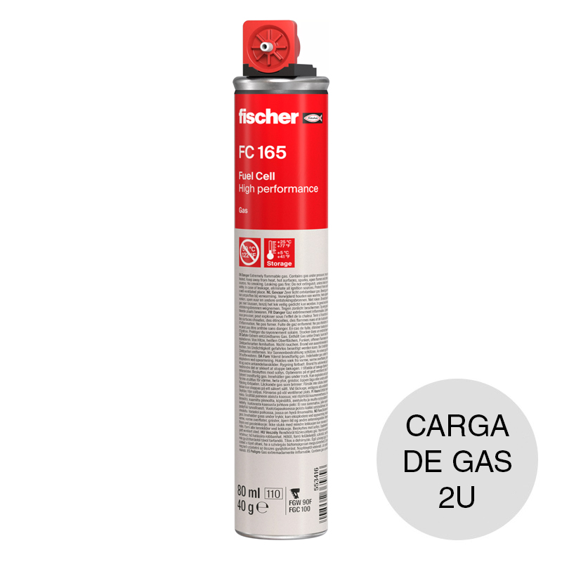 Carga de gas FC 165 p/clavadora FGC 100 caja x 2u