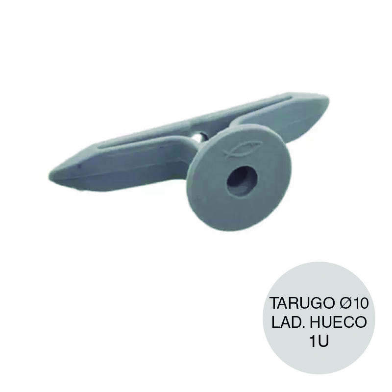 Taco tarugo nylon MN10 mariposa ladrillo hueco ø 10mm