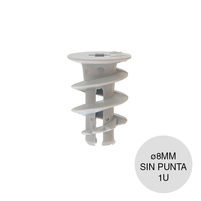 Taco tarugo nylon placa yeso construccion seco sin punta GK