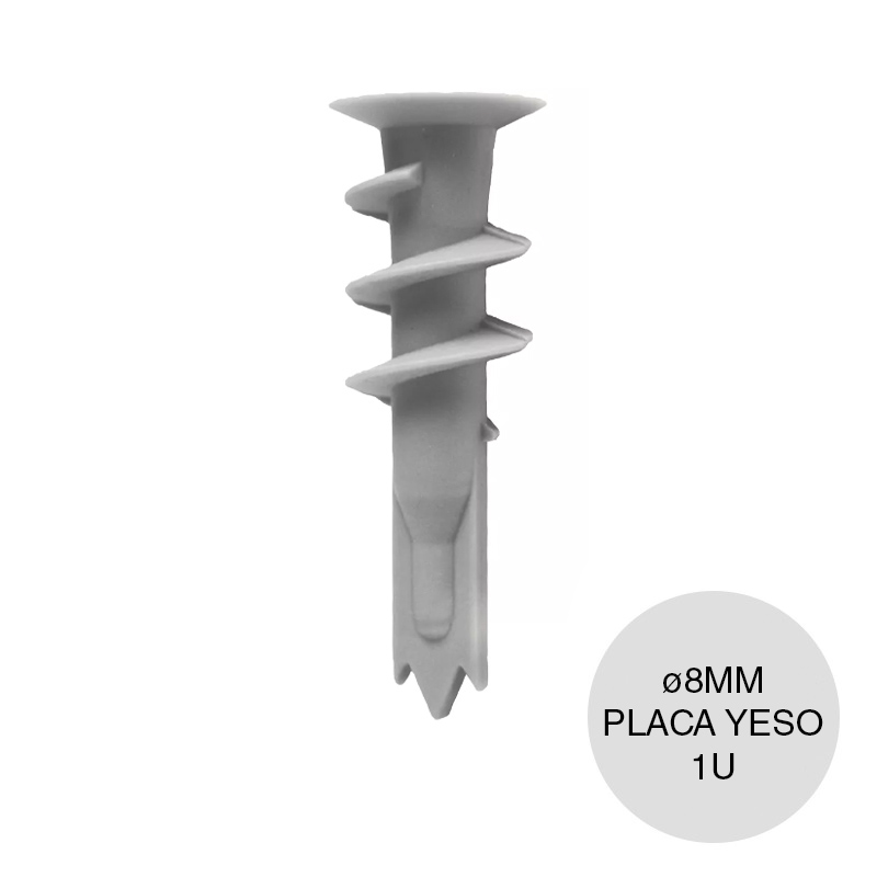 Taco tarugo nylon GKA autoroscante placa yeso ø 8mm x 40mm