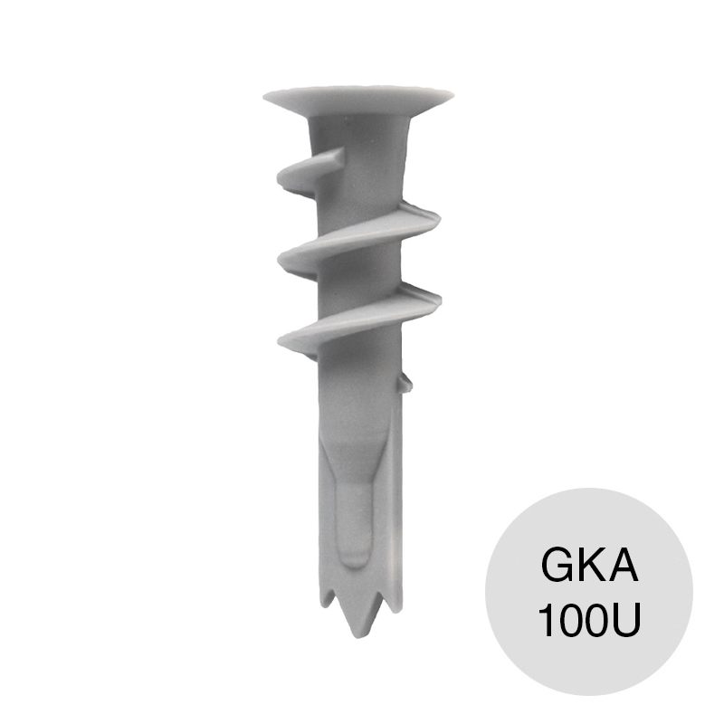 Taco tarugo nylon GKA autoroscante placa yeso caja x 100u