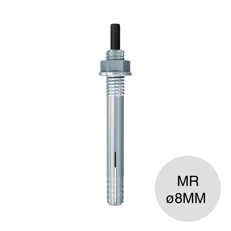 Perno tornillo de pared MR 8 metalico ø 8mm
