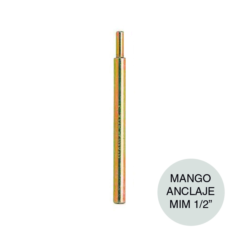 Mango broca anclaje taco expansion metalico MIM 1/2"