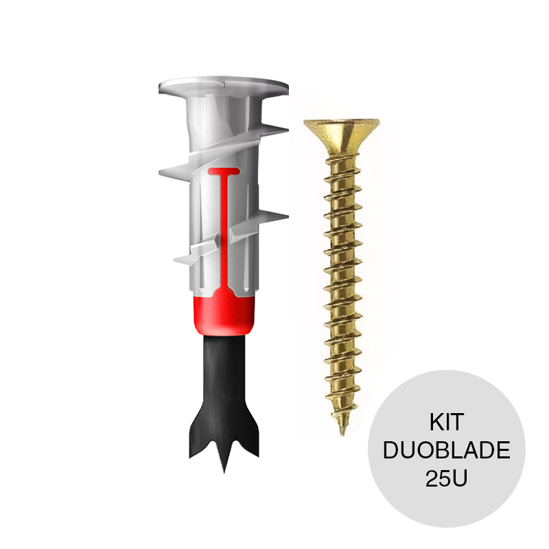Kit tarugo fijacion DuoBlade bicomponente + Tornillo TMF ø 4.5mm x 40mm bolsa x 25u
