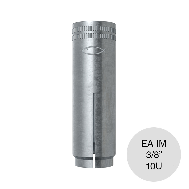 Broca anclaje taco metalico impacto EA IM 3/8" blister x 10u