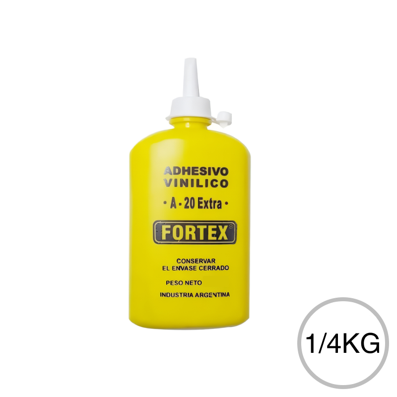 Adhesivo cola vinilica carpintero A-20 extra pote x 1/4kg