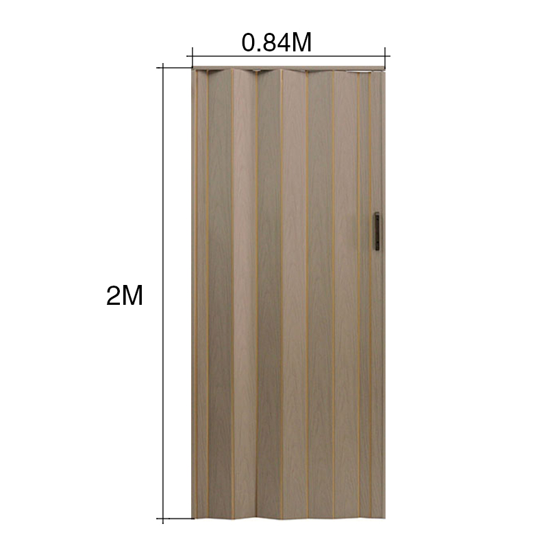 Puerta interior plegadiza ciega PVC cipres 10mm x 840mm x 2m
