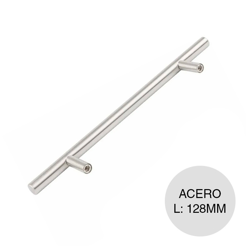 Manija p/muebles Barral acero inoxidable 128mm