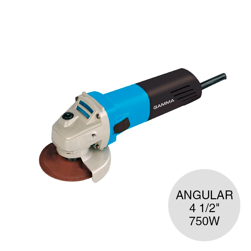 Amoladora angular empuñadura lateral disco 4 1/2"-750w