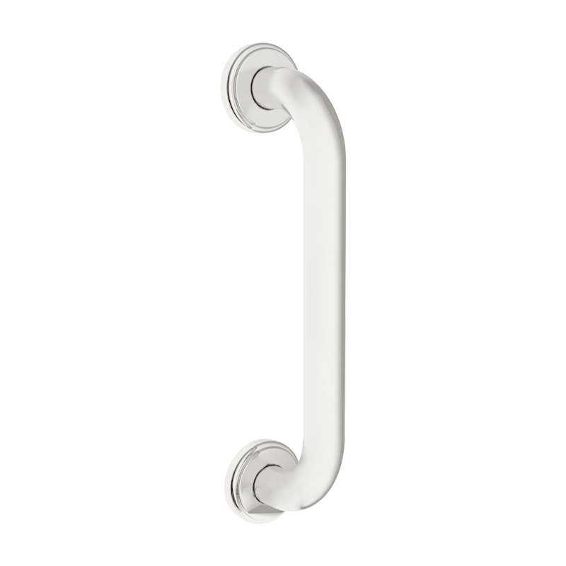 Agarradera p/baño recta acero inoxidable blanco 300mm