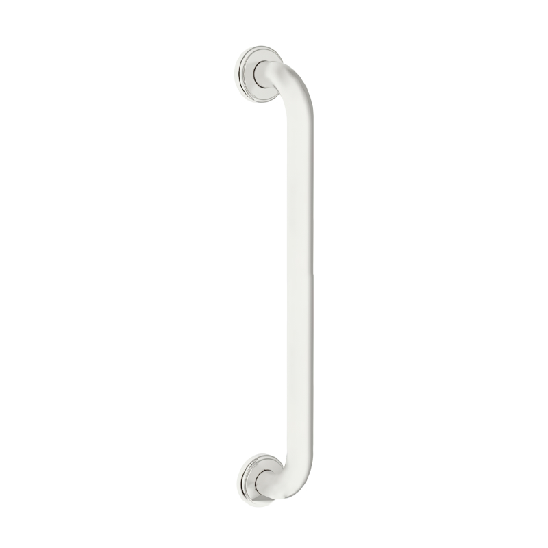 Agarradera p/baño recta acero inoxidable blanco 450mm