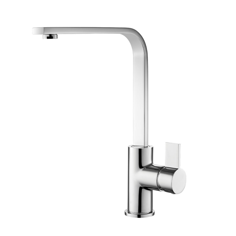 Griferia cocina metalica Indals pico giratorio sobremesada monocomando cromo brillante