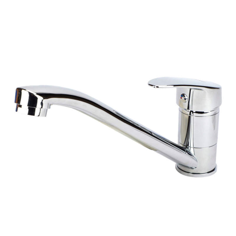 Giferia cocina metalica Missouri pico horizontal giratorio sobremesada monocomando cromo brillante