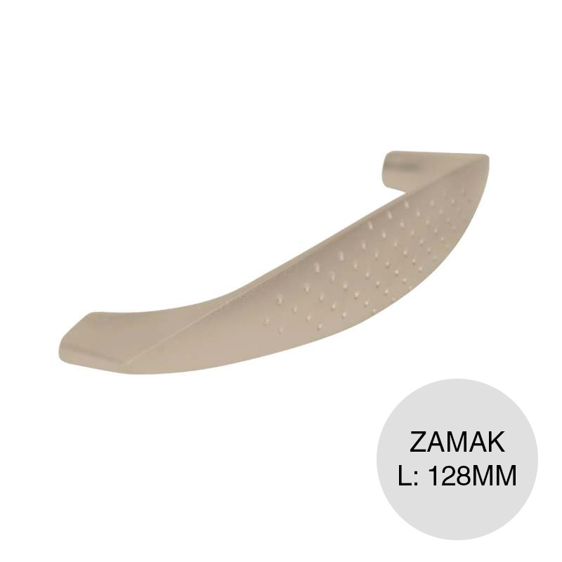 Tirador p/muebles Euro MP zamak niquel mate 128mm