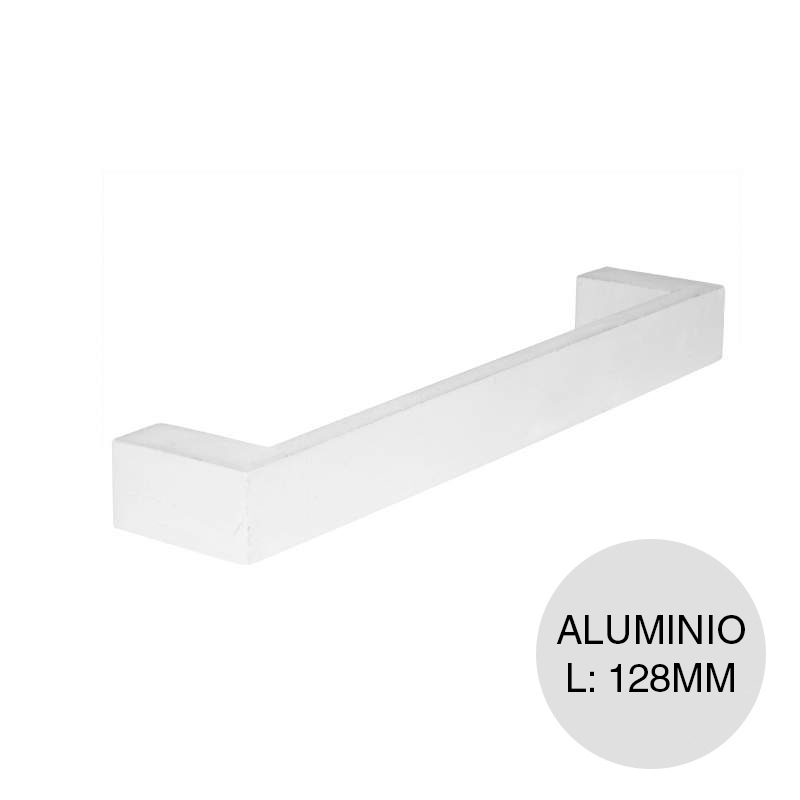 Tirador p/muebles Alumina UC15 aluminio anodizado mate 128mm