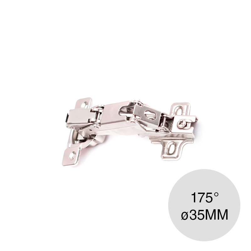 Bisagra cazoleta rinconera 175° c/base ø 35mm