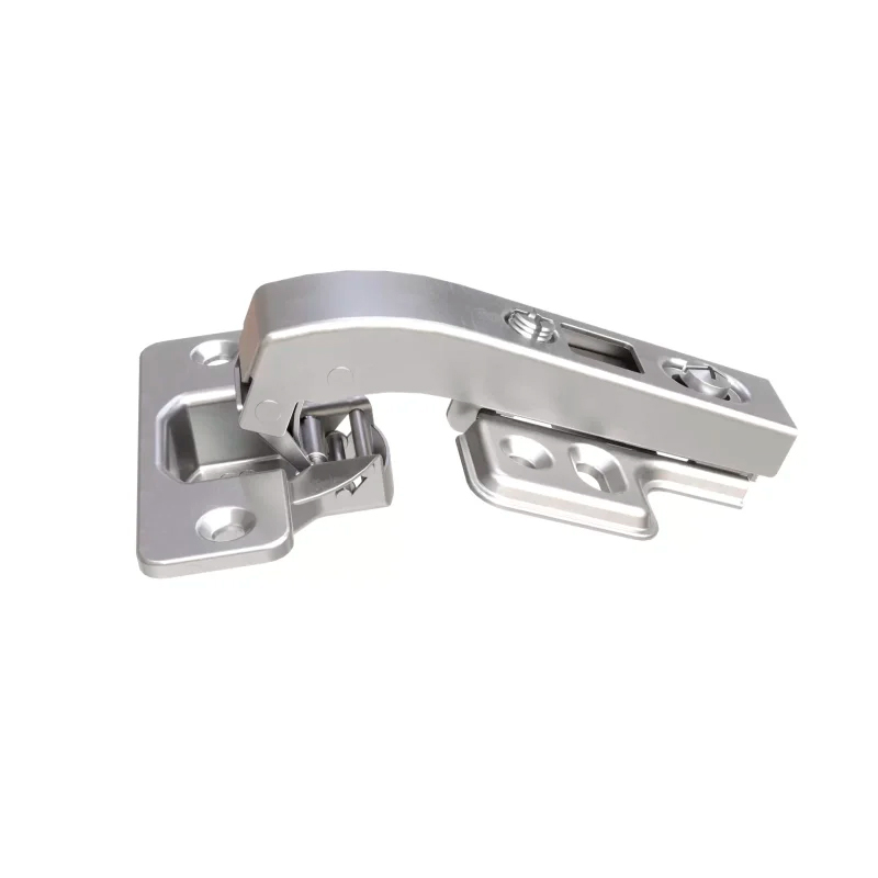 Bisagra pilastra cazoleta clip cierre suave 90° aluminio anodizado ø 35mm