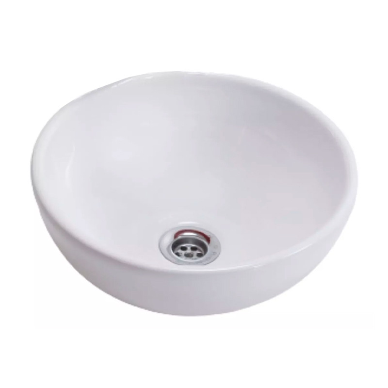 Bacha apoyo redonda Ronda ceramica blanco 110mm x ø 300mm