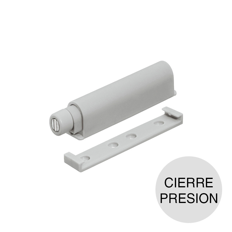 Cierre a presion Duomatic p/atornillar plastico gris claro 14mm x 85mm