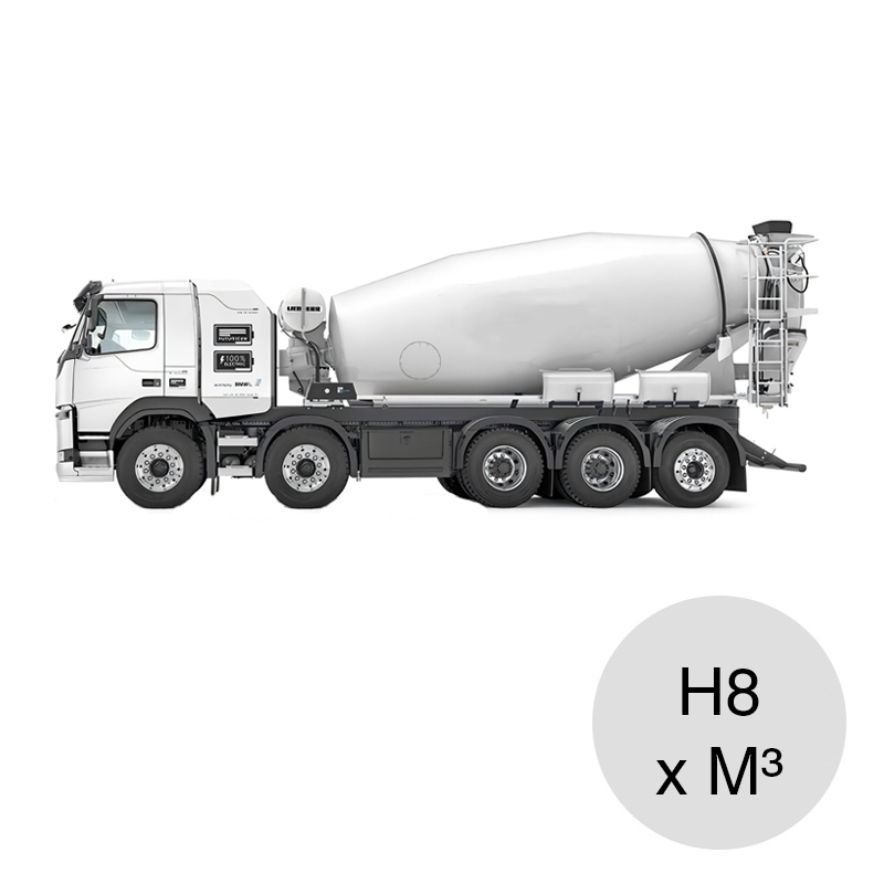 Hormigon estructural elaborado H8 10 + 2 descarga directa x m³