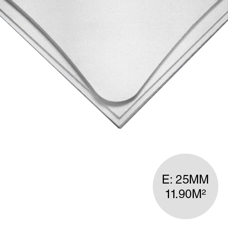 Placa cielorraso desmontable Epoca Estandar borde semi-visto blanca salpicada 25mm x 610mm x 610mm 32u x caja 11.90m²