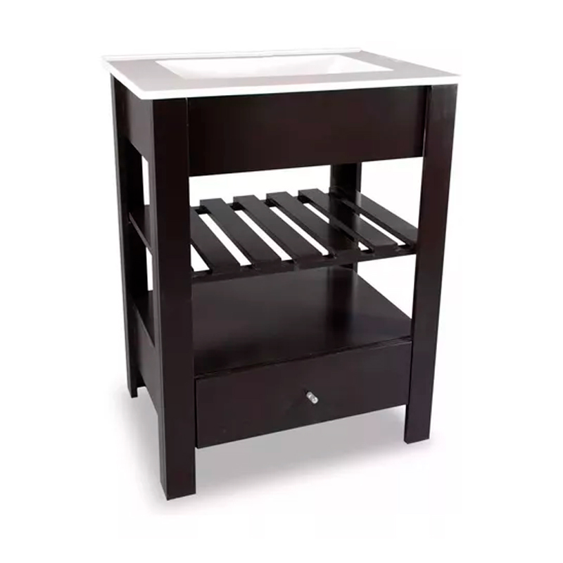 Vanitory de apoyo Maral abierto madera wengue 470mm x 600mm x 800mm