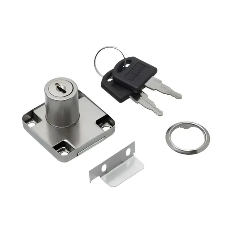 Cerradura para cajon base cuadrada ø 19mm x 22mm