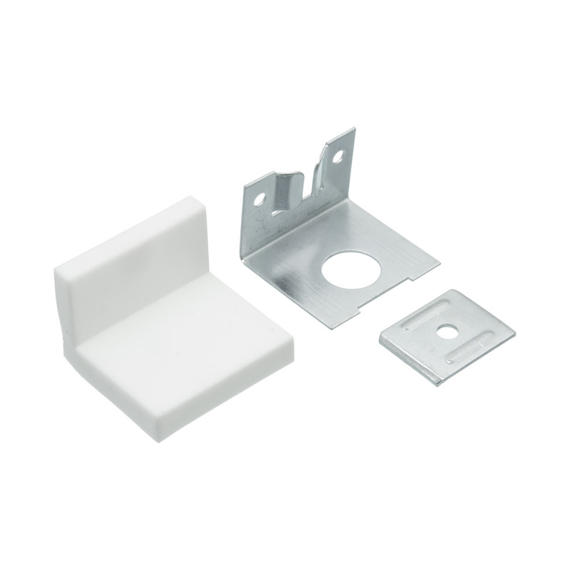 Colgador para alacena L blanco con tapa