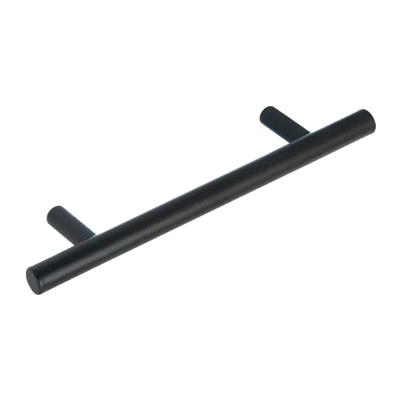 Manija barral recta negra 64mm