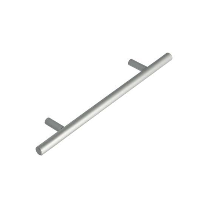 Manija barral recta cromo mate 96mm
