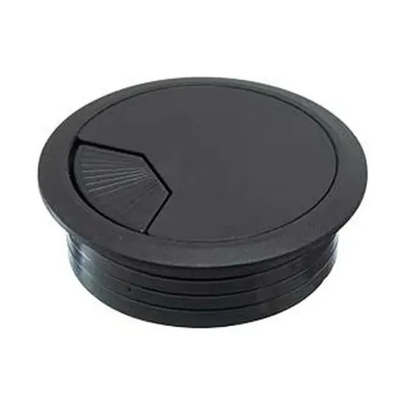 Pasacable redondo giratorio negro ø 60mm