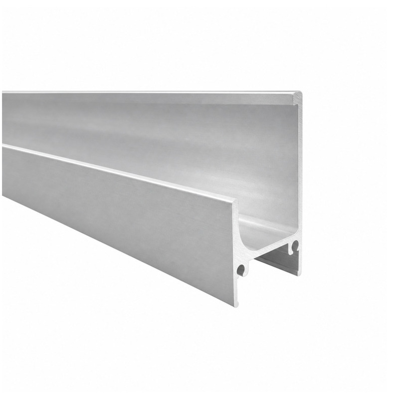 Perfil tirador J aluminio 3m