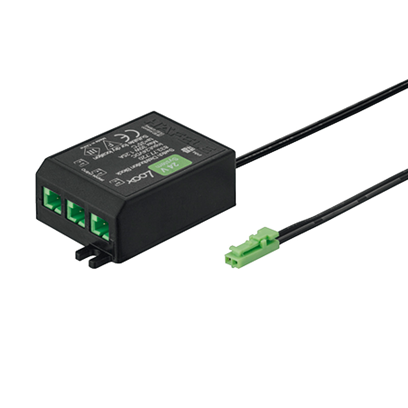 Distribuidor Loox 24V 3 vias con funcion de conmutacion negro