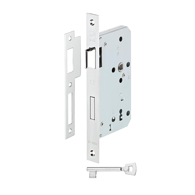 Cerradura embutir interior BB frente redondo inox 20mm entrada 55mm