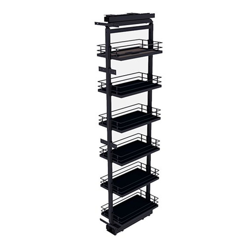 Columna extraible seis canastos antracita para modulo 400mm 80kg
