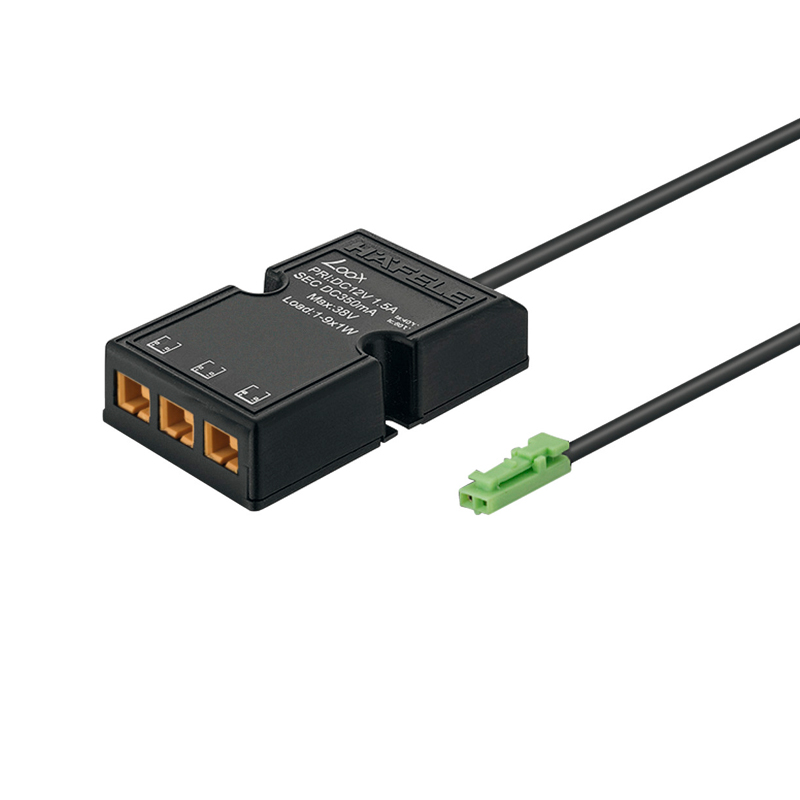 Convertidor LED Loox 24V a 12V 15W negro