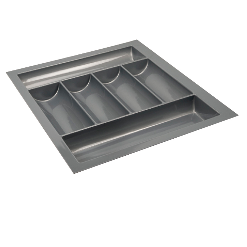 Cubiertero plastico gris plata para modulo 600mm