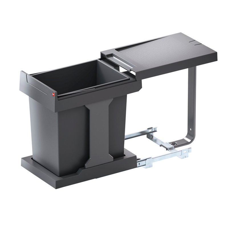 Cesto de residuos extraible Solo 20L gris para modulo 400mm