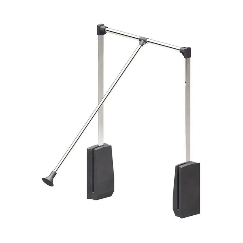 Elevador de ropa regulable cromo negro 450mm a 600mm 10kg