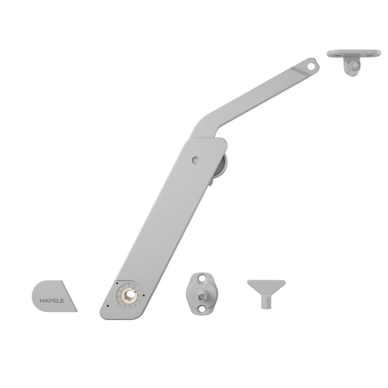 Elevador Free Flap H 1.5 modelo B gris izquierdo