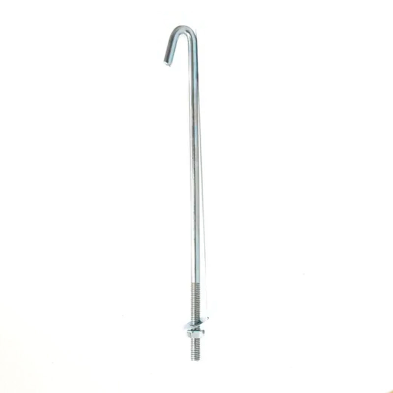 Gancho J galvanizado completo 5/16" x 8"