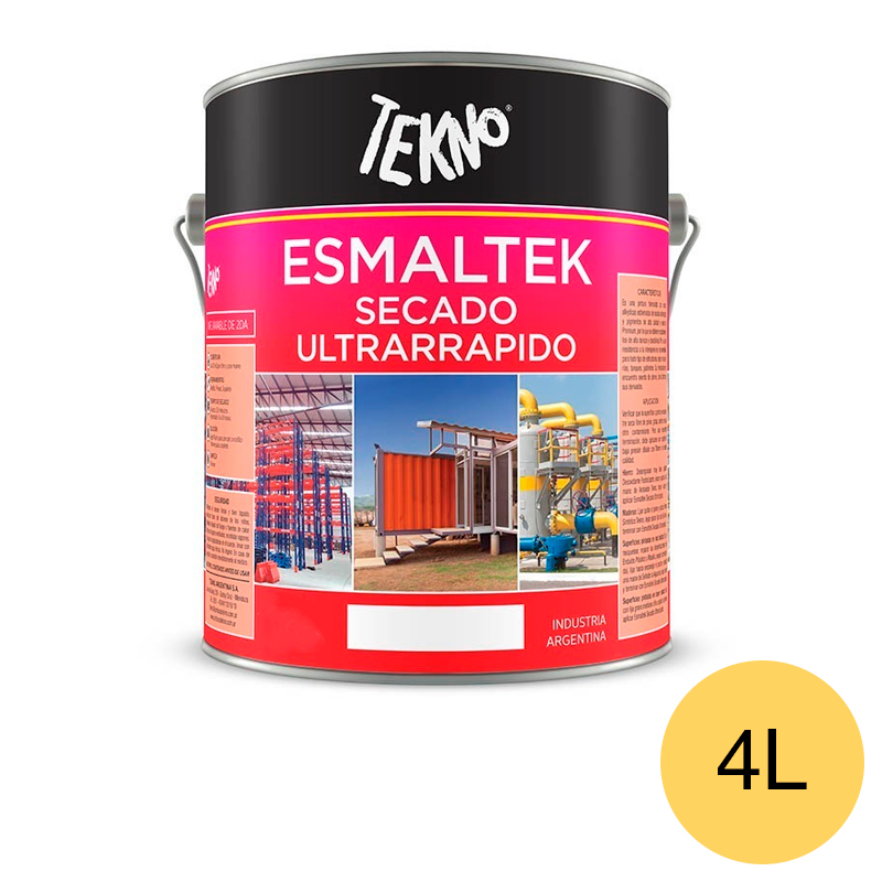Pintura sintetica secado rapido amarillo vial lata x 1L