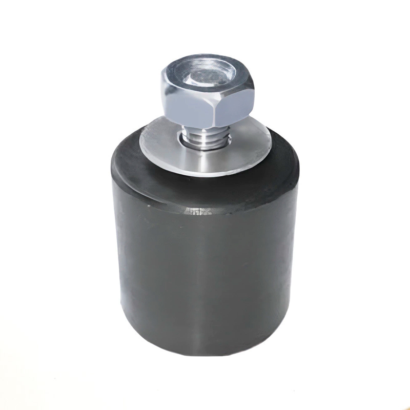 Rollete plastico negro ø 30mm c/bulon y tuerca chico