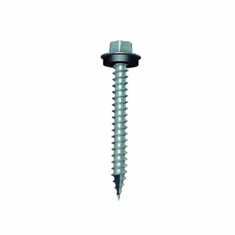 Tornillo hexagonal metal madera punta aguja c/arandela 14 x 2"