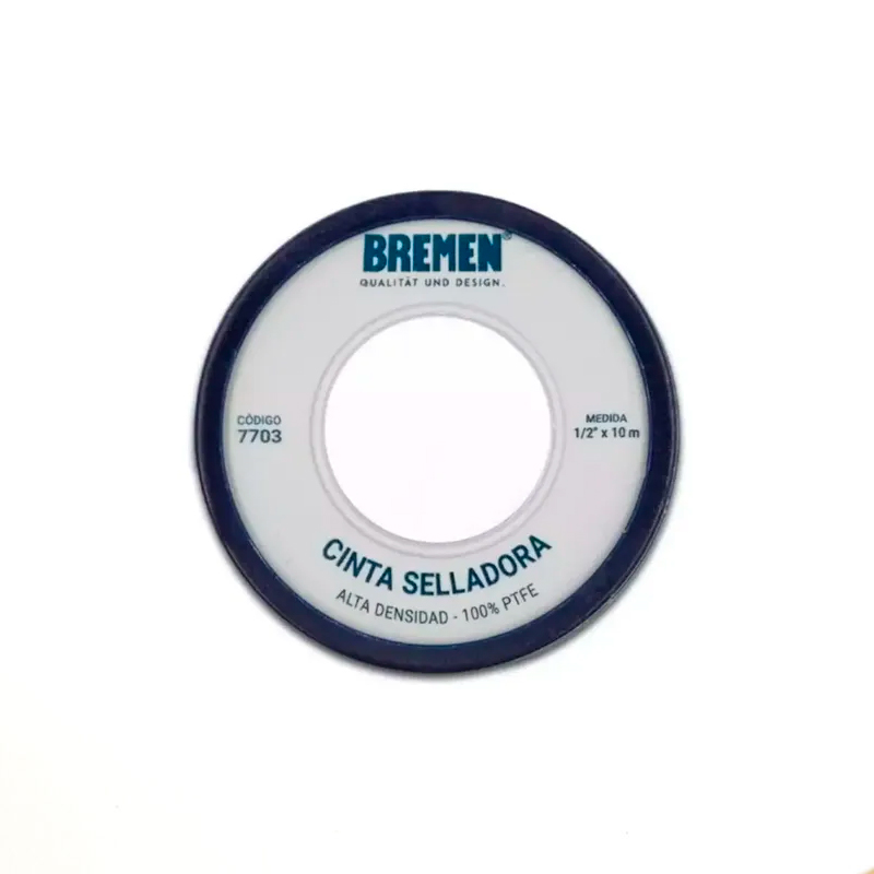 Rollo de teflon alta densidad 1/2" 12mm x 10m