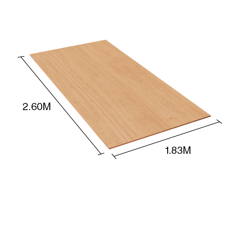 Tablero MDF enchapado Kiri 4mm x 1.83m x 2.60m